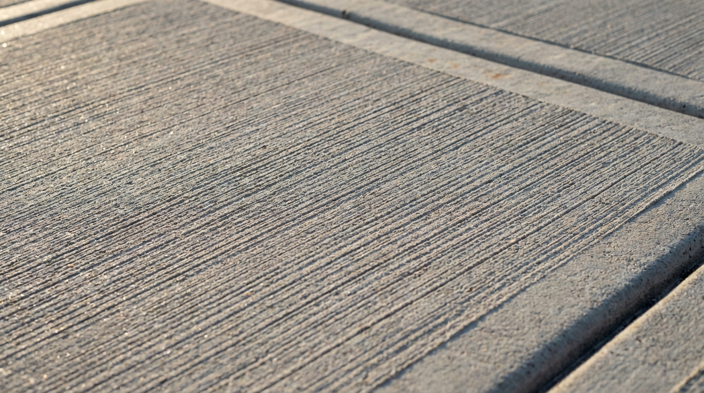 Broom Finish Concrete
