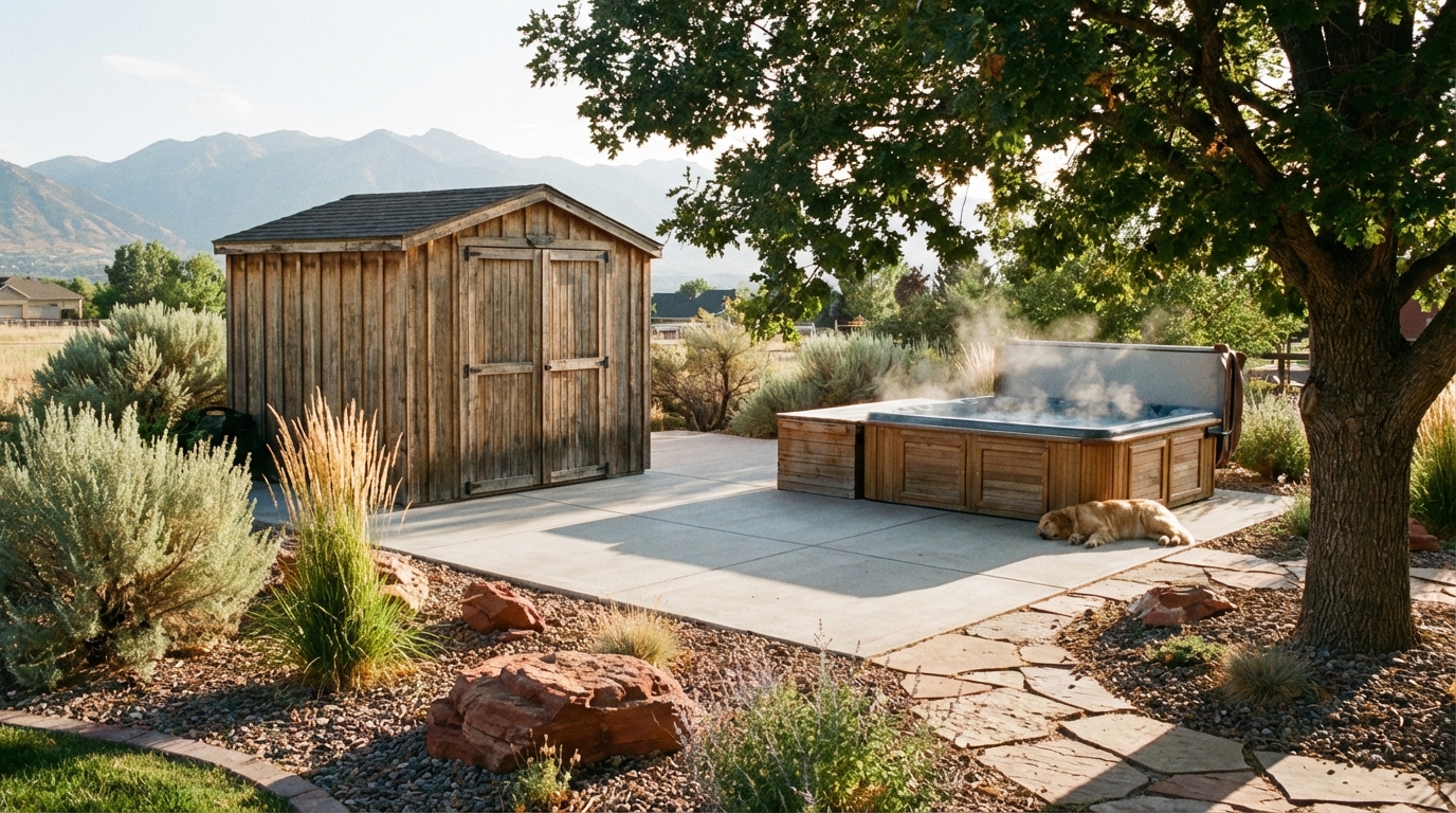 Shed & Hot Tub Pads